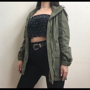 Olive Green Anorak Jacket